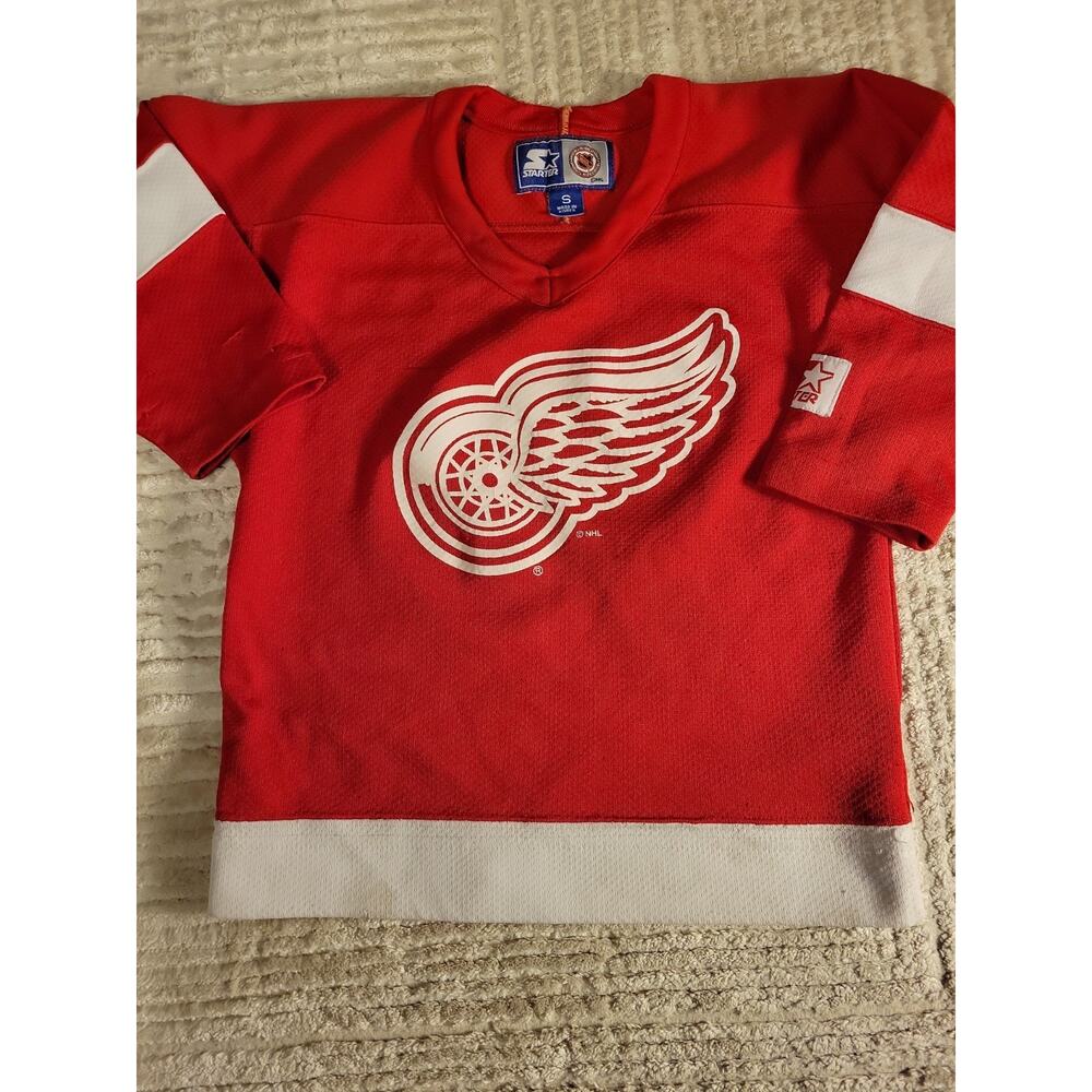 Starter Detroit Red Wings Jersey NHL Hockey Youth Small Boys Kids Children - Picture 5 of 7